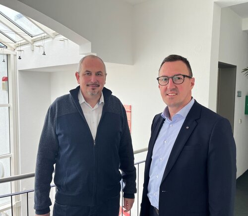 Stefan Griesemann Geschäftsführer Thieme GmbH & Co. KG / entricon GmbH und Dalibor Dreznjak Stadtwerke Wolfsburg AG, Abteilungsleiter Unternehmensentwicklung/Kommunikation und Geschäftsführer entricon GmbH