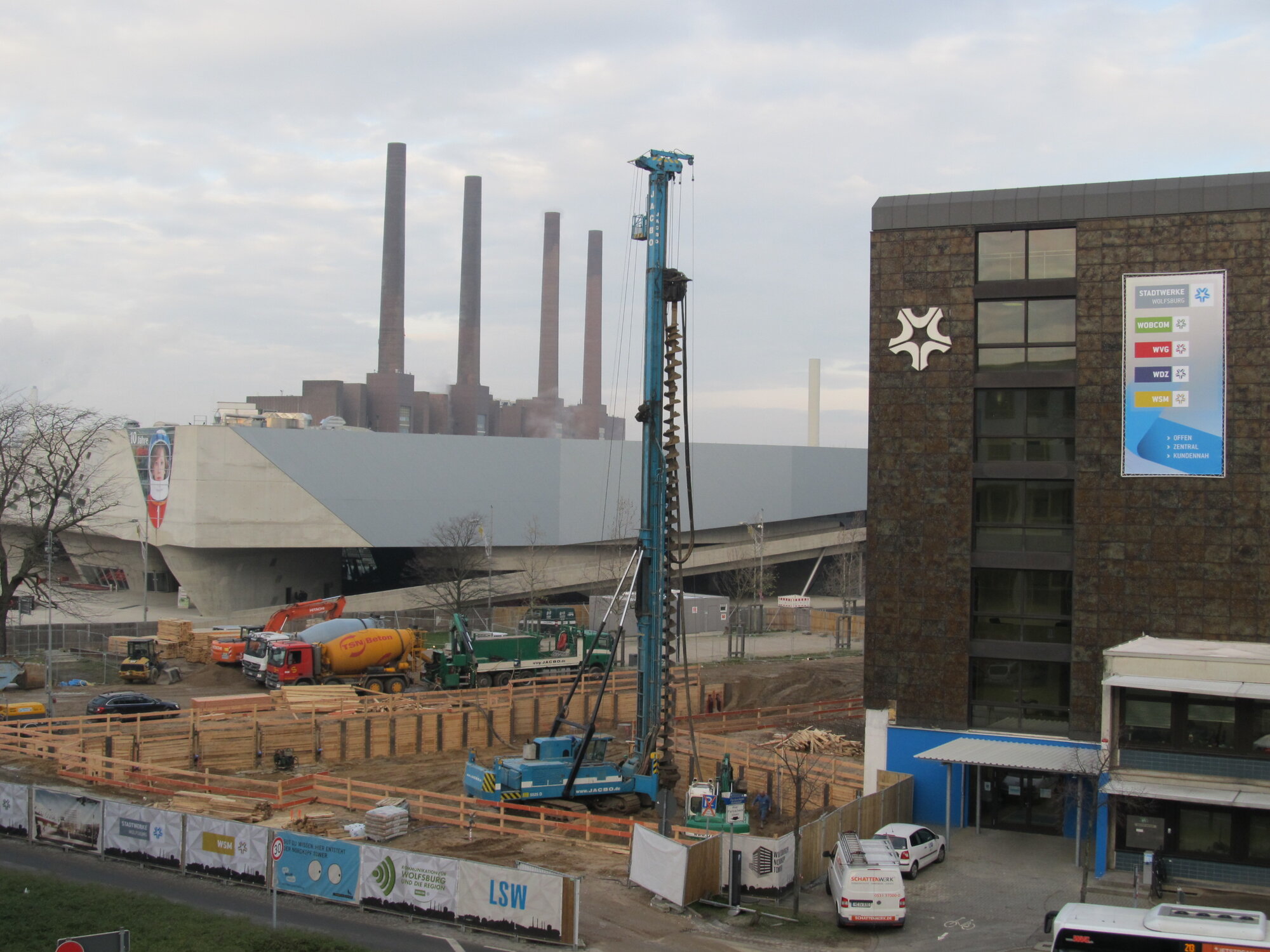 Baustelle bei den Stadtwerken