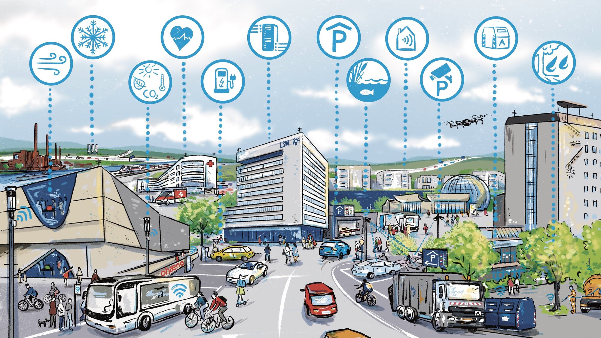 Smart City Infografik
