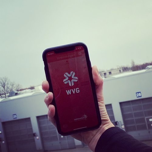 Smartphone mit WVG App