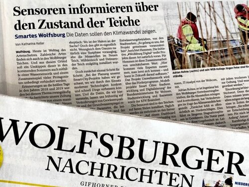 Zeitungsansicht smarter Gewässerschutz