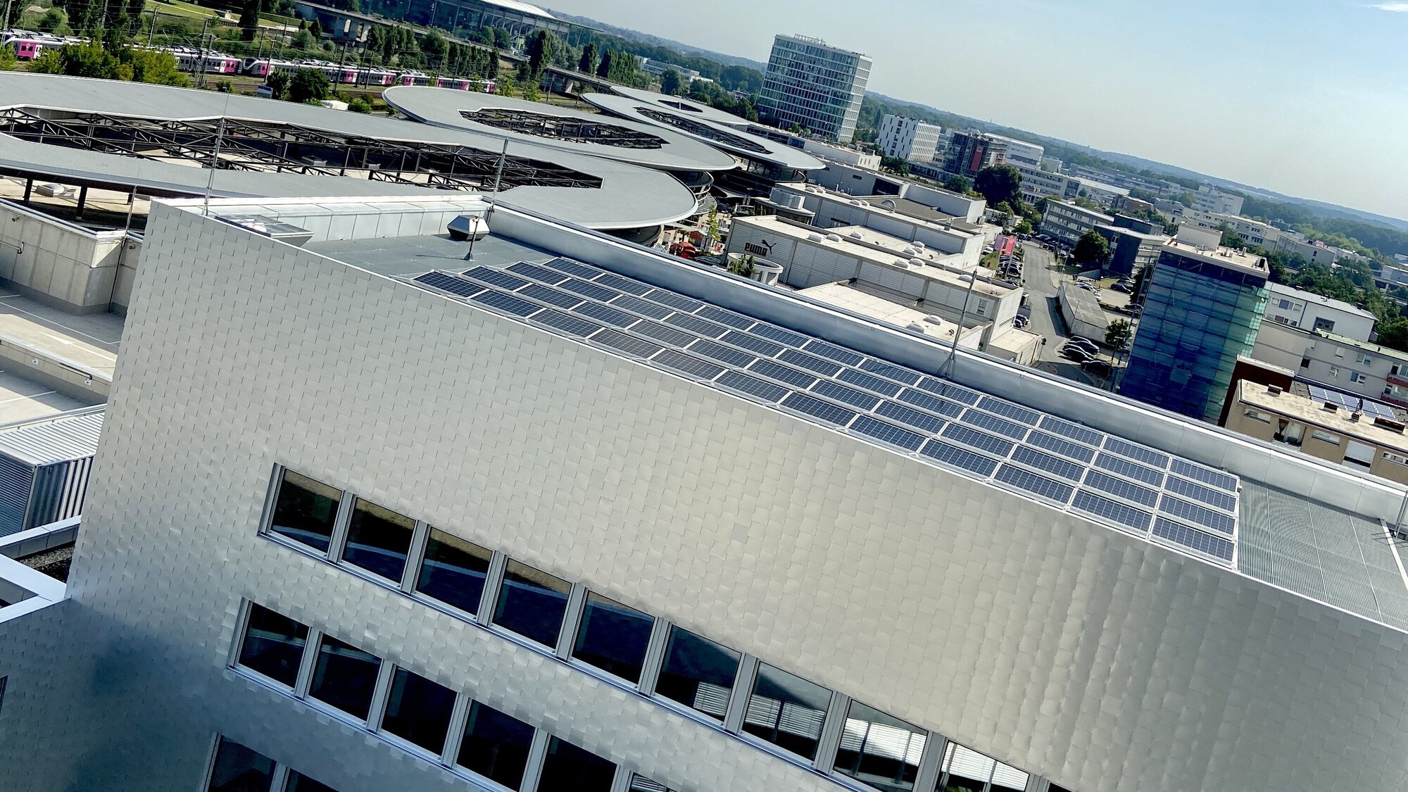 Ausblick aus dem Stadtwerke Gebäude