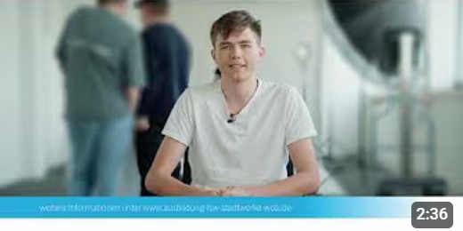 YouTube-Video: Ausbildung zum Fachinformatiker für Systemintegration bei Stadtwerke Wolfsburg AG