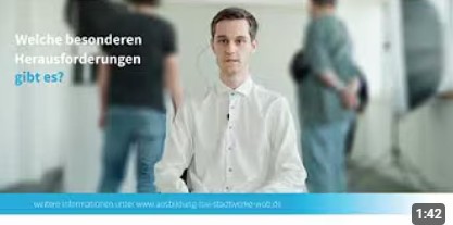 YouTube-Video: Ausbildung zum Industriekaufmann/-frau bei Stadtwerke Wolfsburg AG