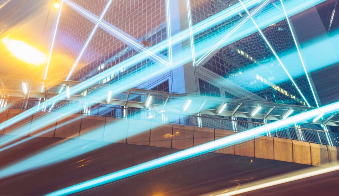 Futuristische Darstellung einer Stadt